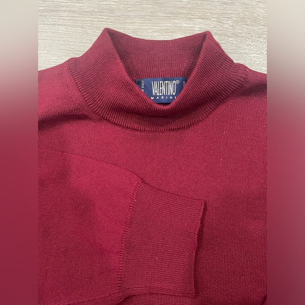 Valentino Marini Men’s Mid-Neck Long Sleeve Knit Size Medium